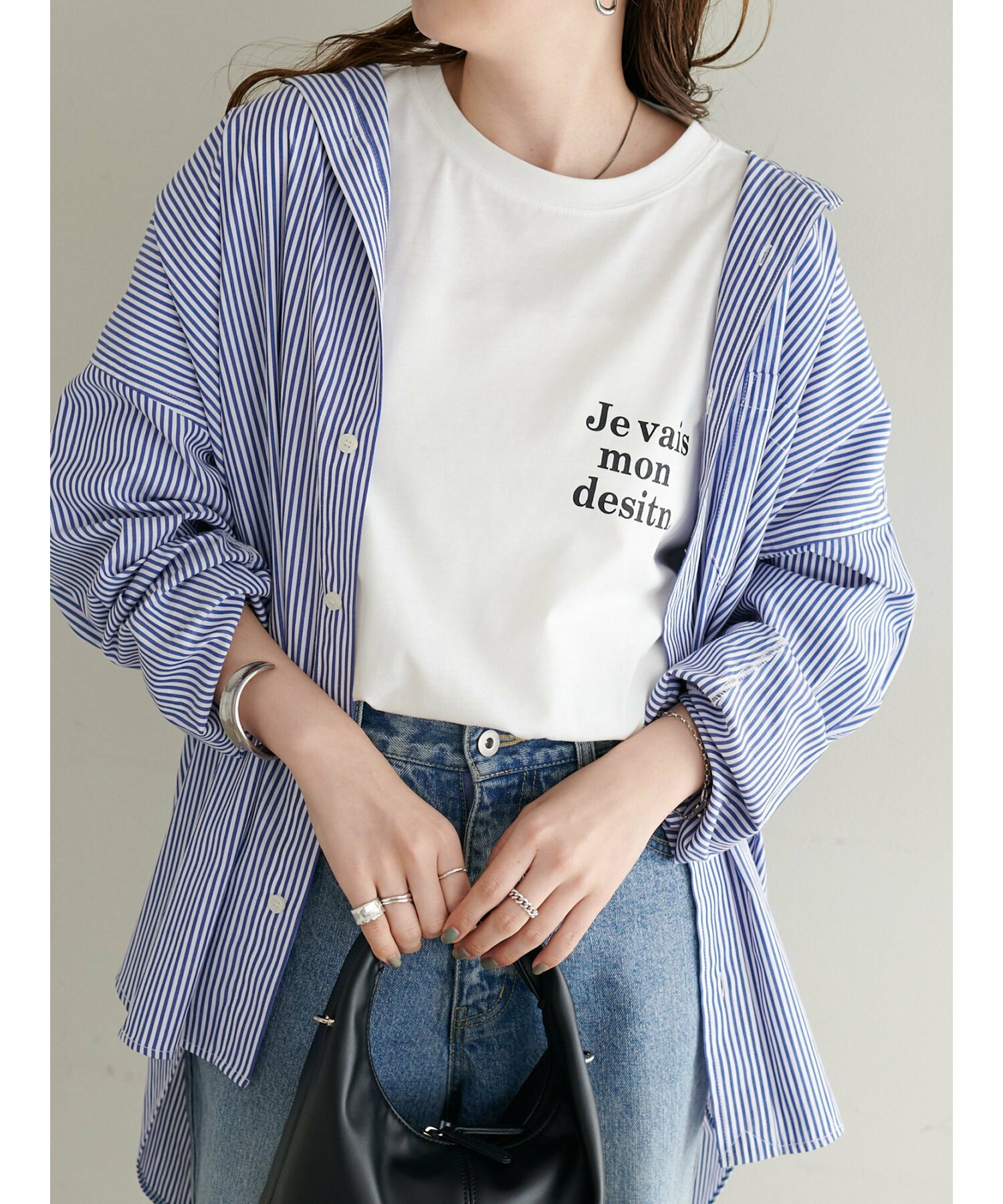 《新色追加》【WEB限定】3stepsロゴTシャツ